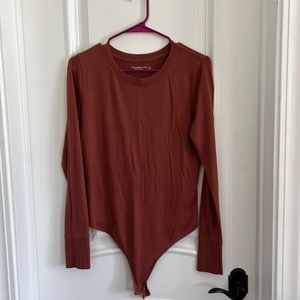 Orange Abercrombie and fitch sweater bodysuit